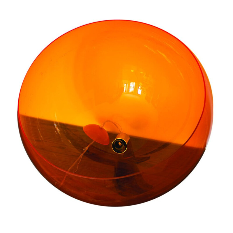 Vintage Pendant in translucent Orange 1970