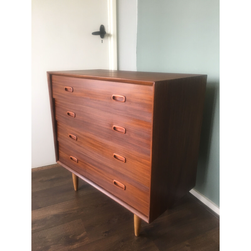 Vintage Scandinavian chest of drawers in teak