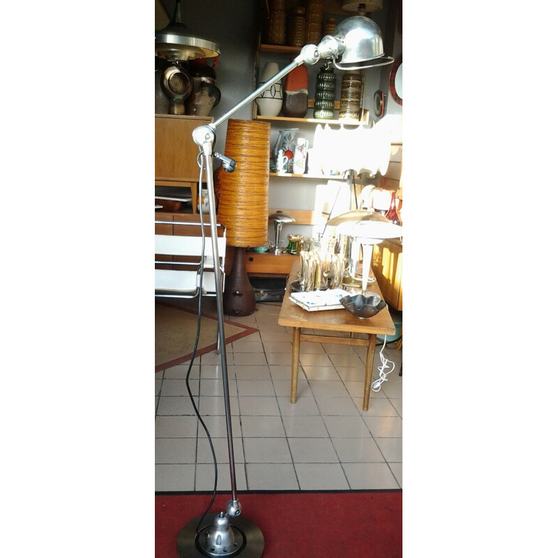 Industrial reading light in metal, DOMECQ - 1950s