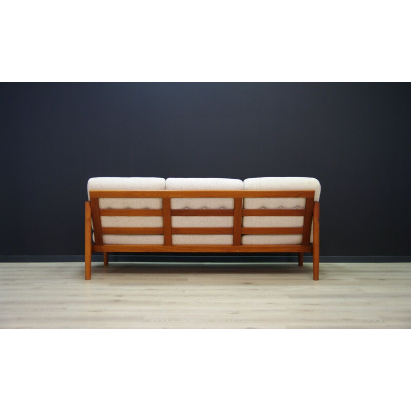 Vintage 3-seater sofa in teak