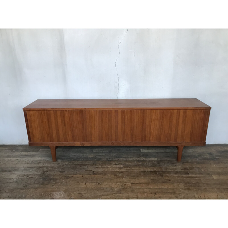 Enfilade scandinave en teck de Henning Kjaernulf design 1960