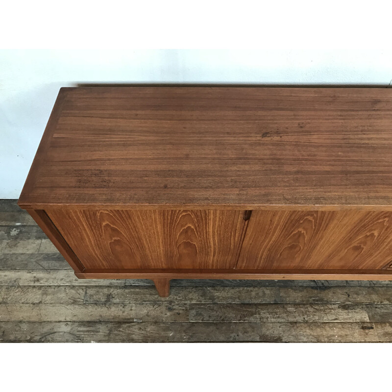 Enfilade scandinave en teck de Henning Kjaernulf design 1960