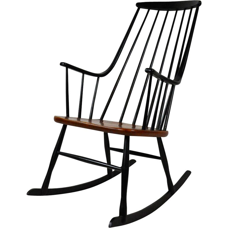 Vintage Scandinavian rocking chair by Lena Larsson for Nesto