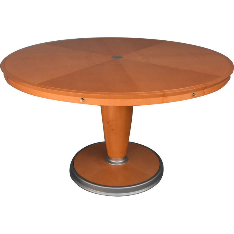 Grande table vintage en érable par Chi Wing Lo