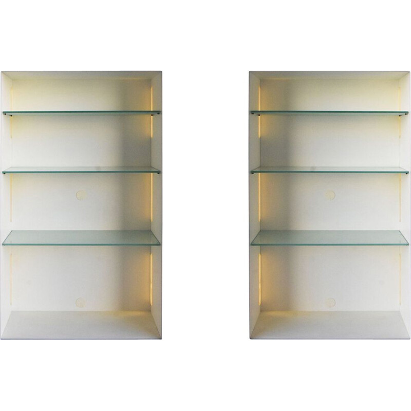 Pair of contemporary vintage shelves by Acerbis