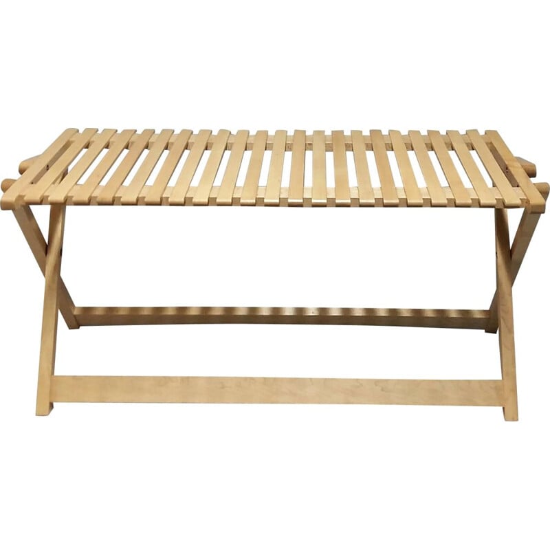 Folding bench in Maple model A5 by Jean-Claude Duboys