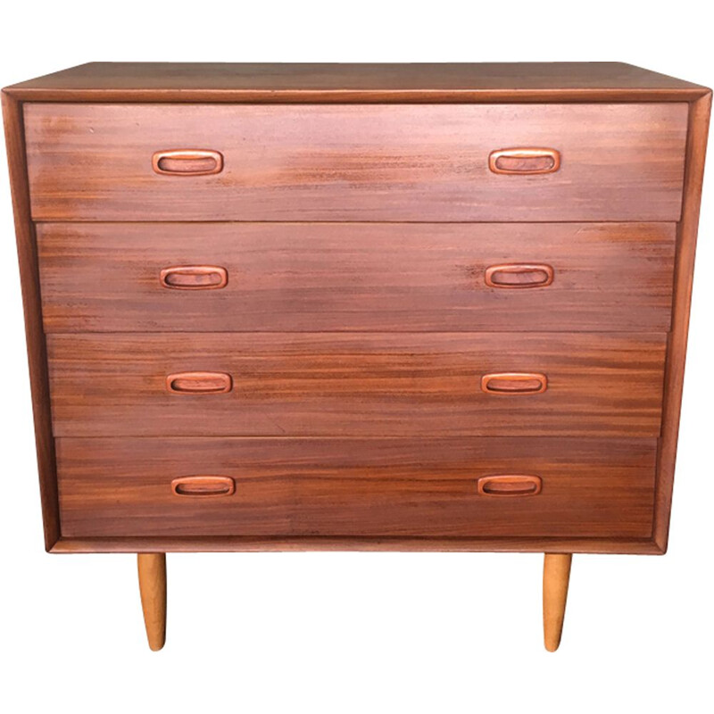 Vintage Scandinavian chest of drawers in teak