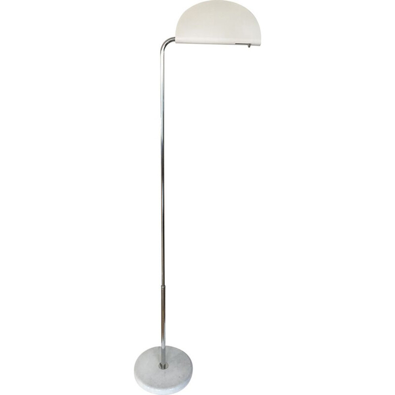 Vintage halogen floor lamp Mezzaluna by Bruno Gecchelin for Skipper, 1975