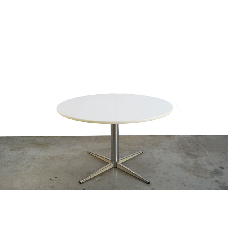 Table vintage Barbantia en plastique blanc 1970