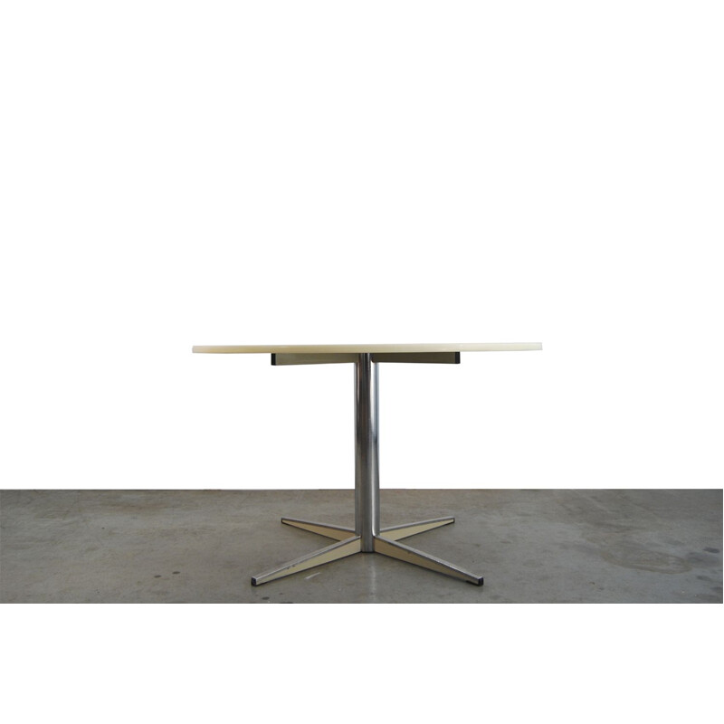 Table vintage Barbantia en plastique blanc 1970