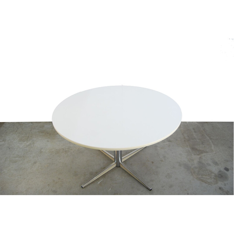Table vintage Barbantia en plastique blanc 1970
