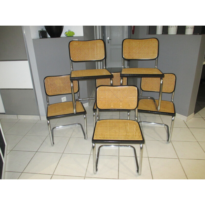 Set of 6 vintage Cesca B32 chairs