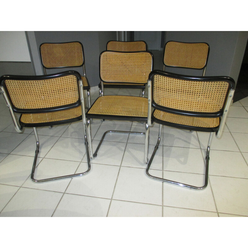 Set of 6 vintage Cesca B32 chairs