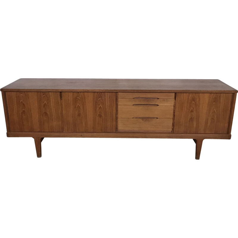 Enfilade scandinave en teck de Henning Kjaernulf design 1960