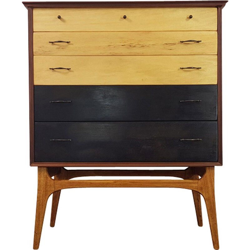 Vintage two-toned Chest of Drawers by Alfred Cox