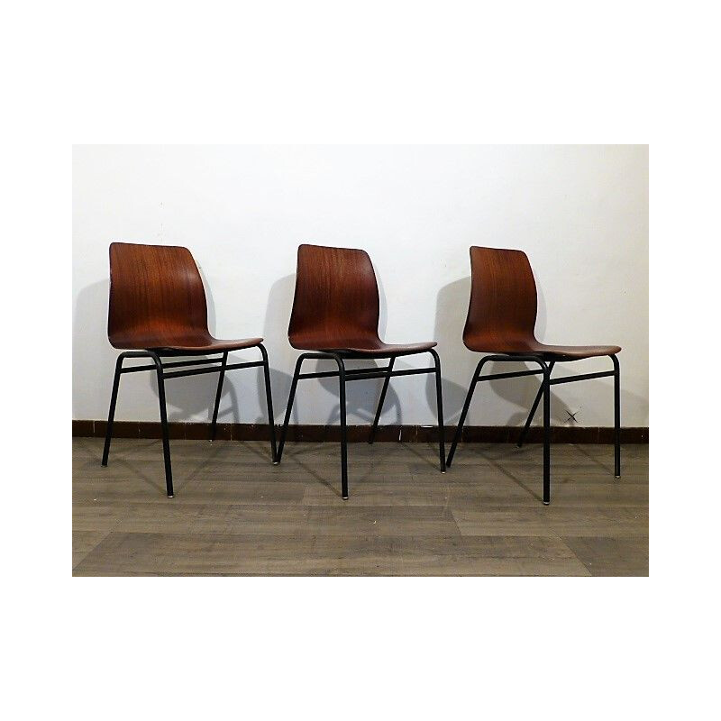 Set of 6 vintage chairs in rosewood by Pagholz