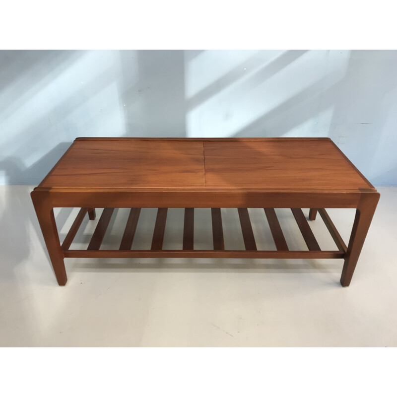 Vintage Danish coffee table in teak