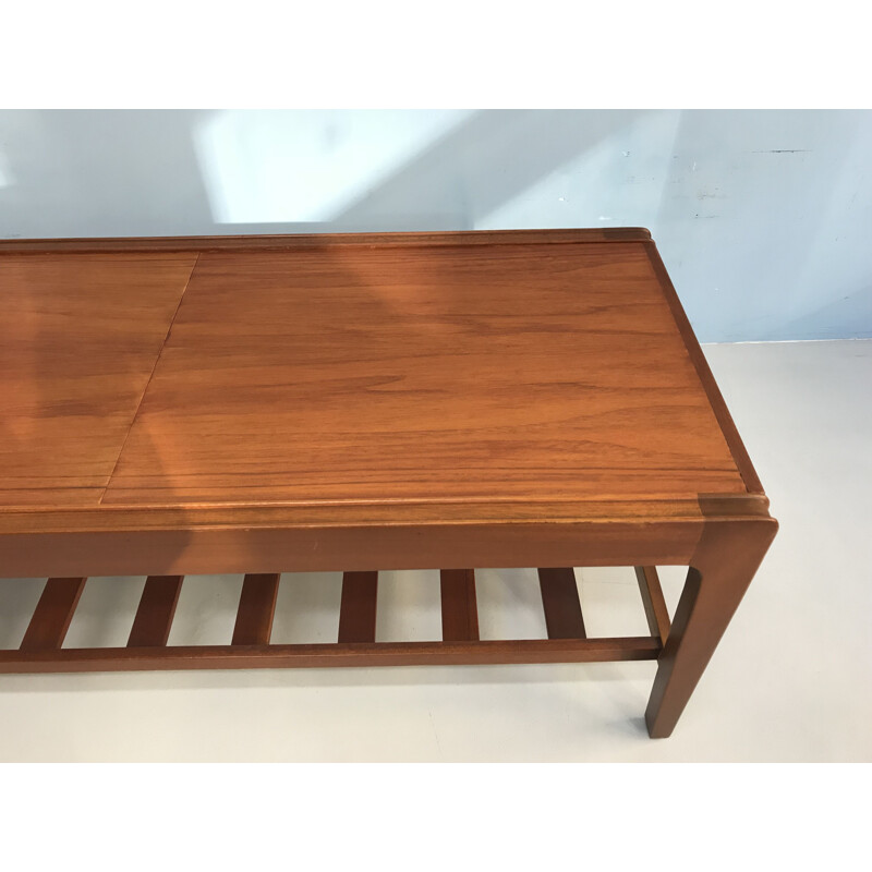 Vintage Danish coffee table in teak