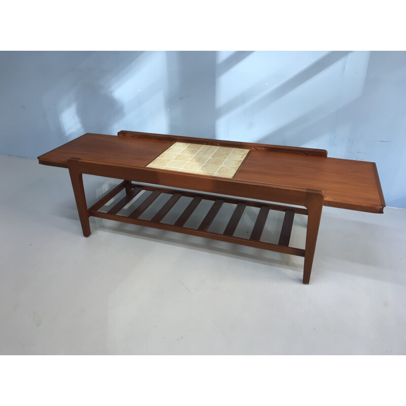 Vintage Danish coffee table in teak