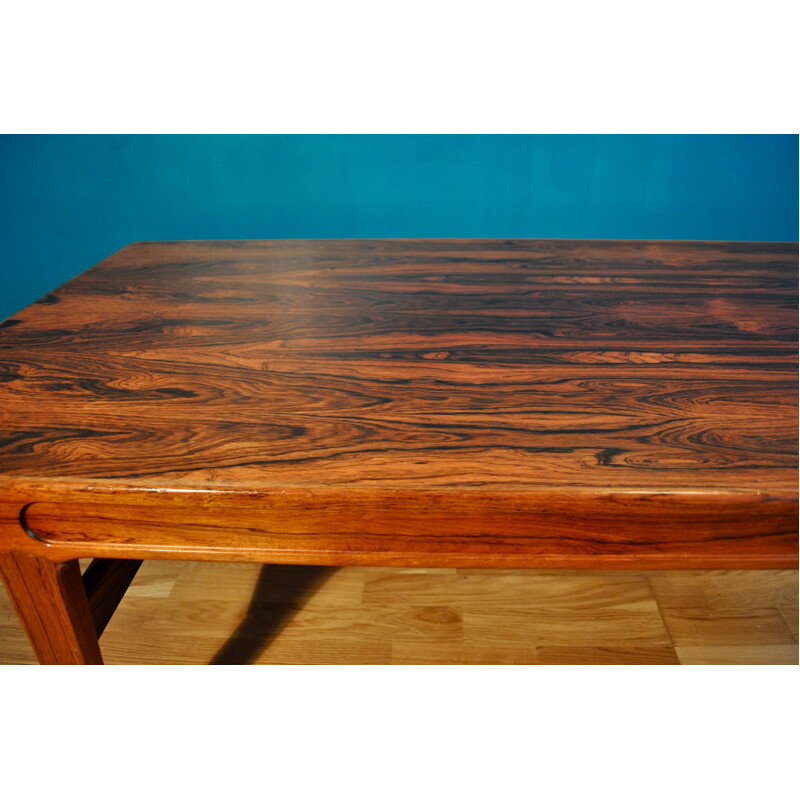Table basse vintage danoise en palissandre par Johannes Andersen