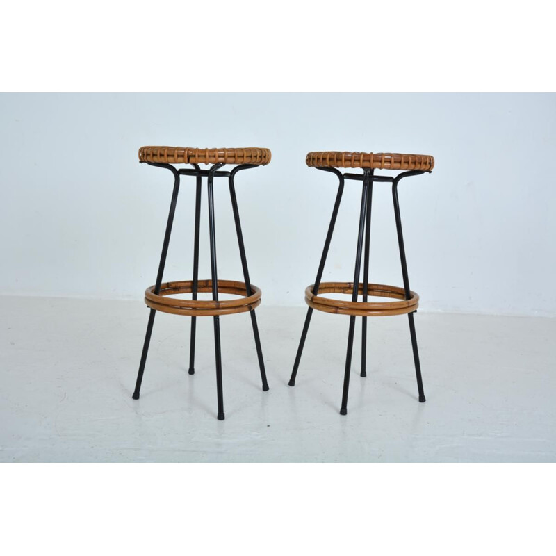 Set of 2 bar stools of Dirck Van Sliedregt for Rohe Noordwole