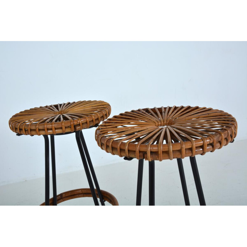 Set of 2 bar stools of Dirck Van Sliedregt for Rohe Noordwole