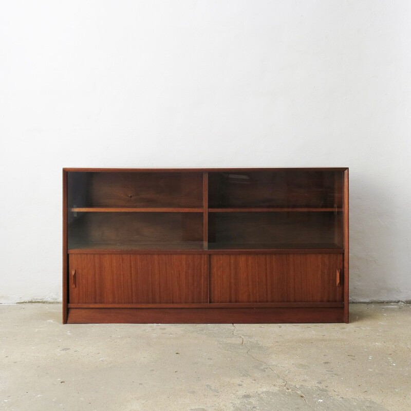 Bookcase in Teak and Glass by Herbert Gibbs