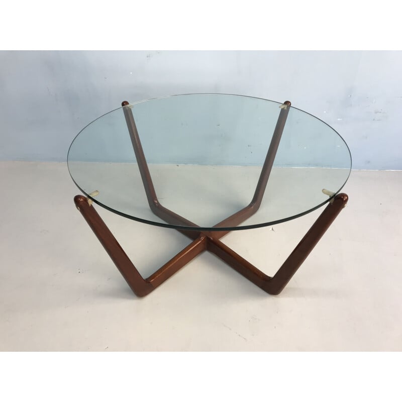 Vintage danish coffee table in teak 