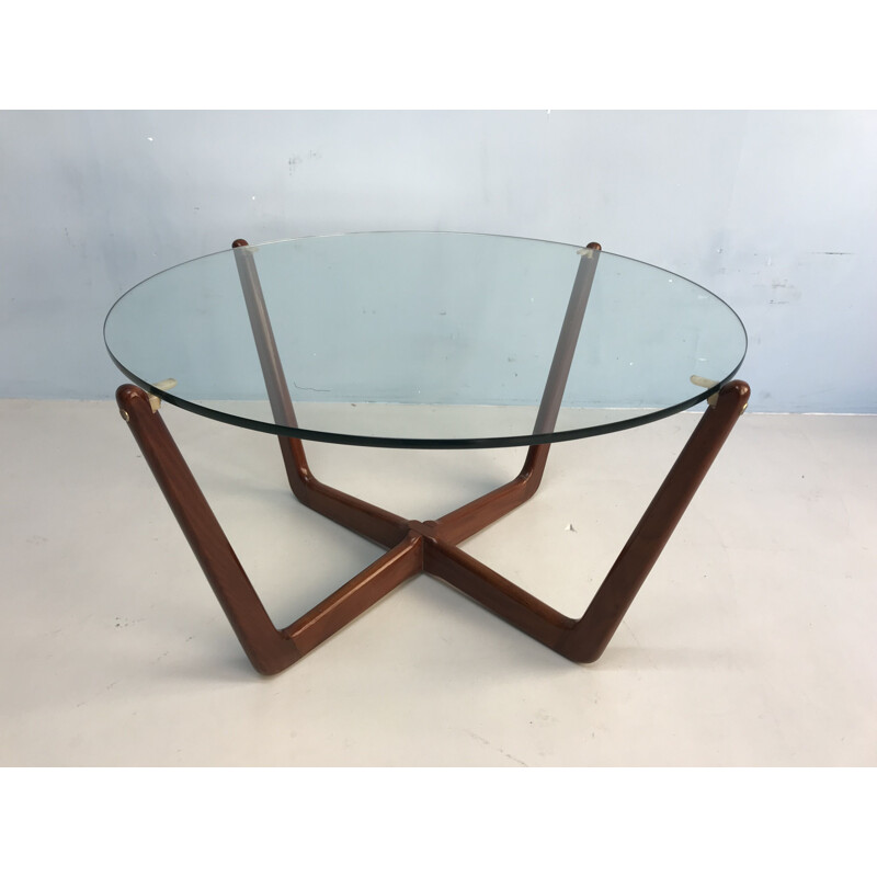 Vintage danish coffee table in teak 