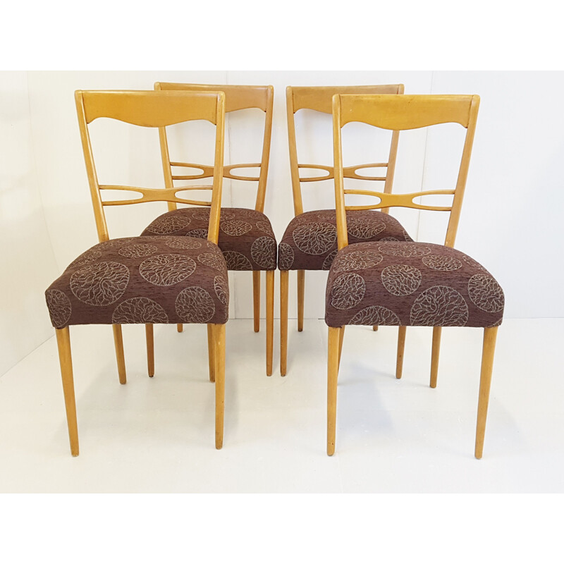 Conjunto de 4 sillas vintage escandinavas