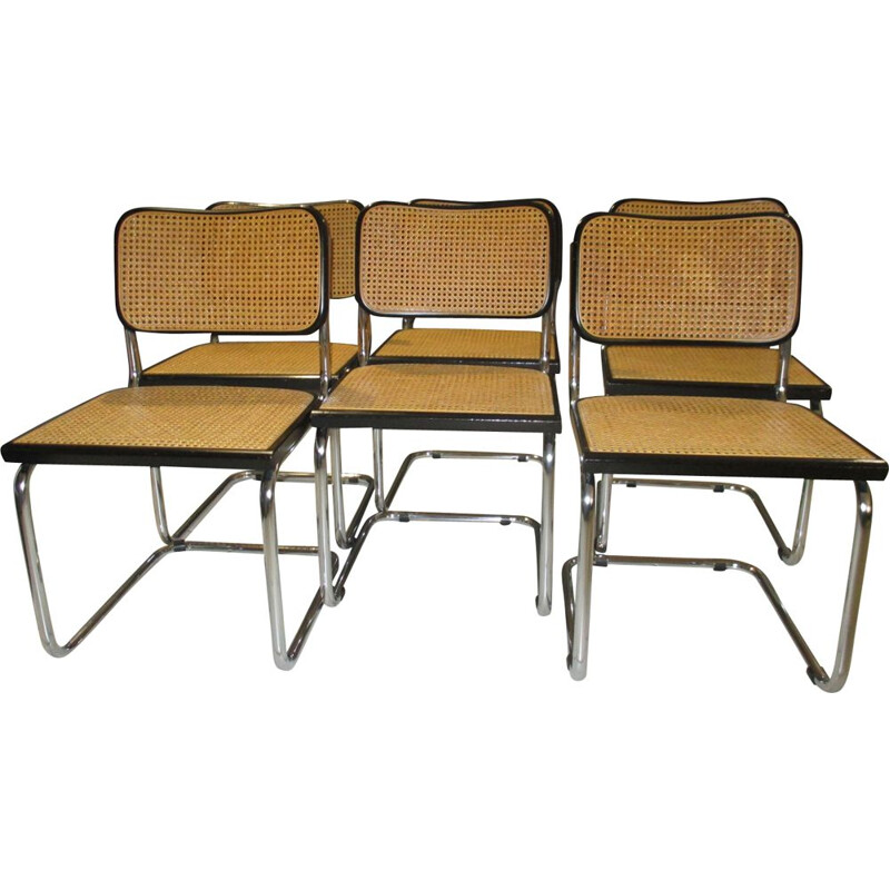 Set of 6 vintage Cesca B32 chairs