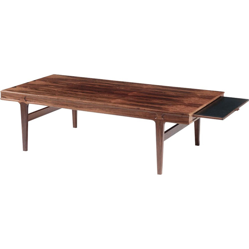 Vintage Danish coffee table in rosewood by Johannes Andersen