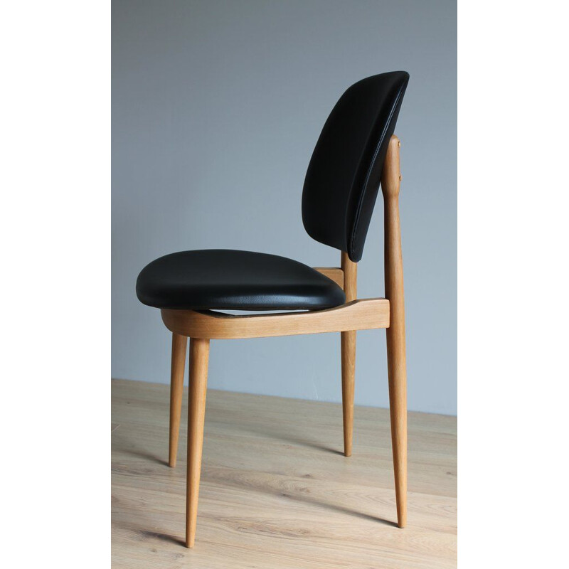 Set of 6 Pegasus dining chairs in beech by Baumann