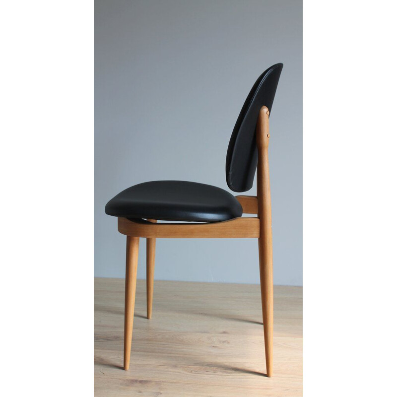 Set of 6 Pegasus dining chairs in beech by Baumann