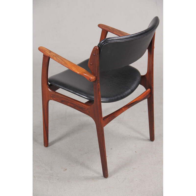 Pair of vintage rosewood armchairs by Erik Buch