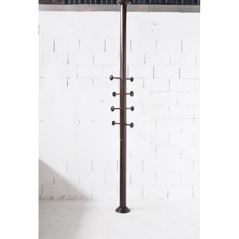 Vintage coat rack floor-to-ceiling