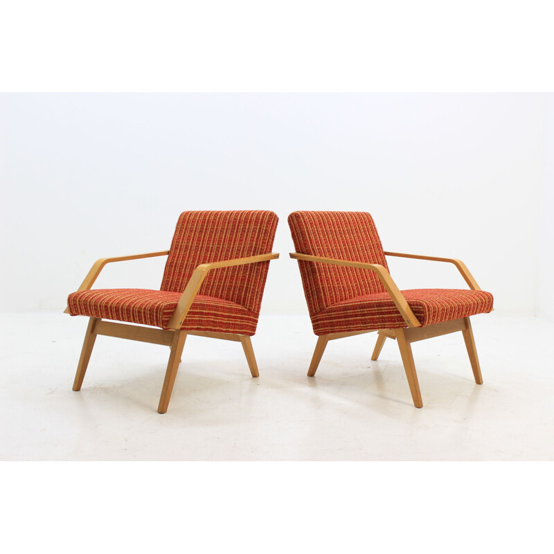 Vintage set of 2 lounge chairs by Expo 58 Brusel