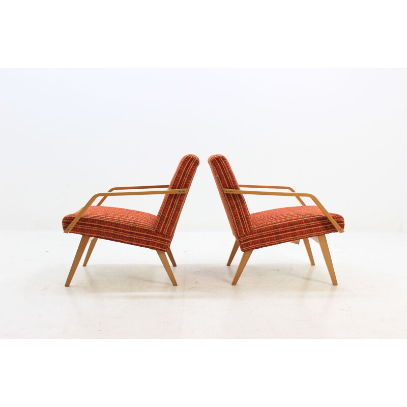 Vintage set of 2 lounge chairs by Expo 58 Brusel