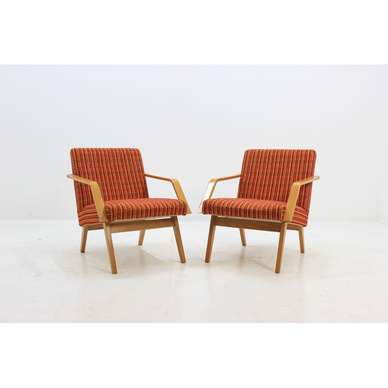 Vintage set of 2 lounge chairs by Expo 58 Brusel