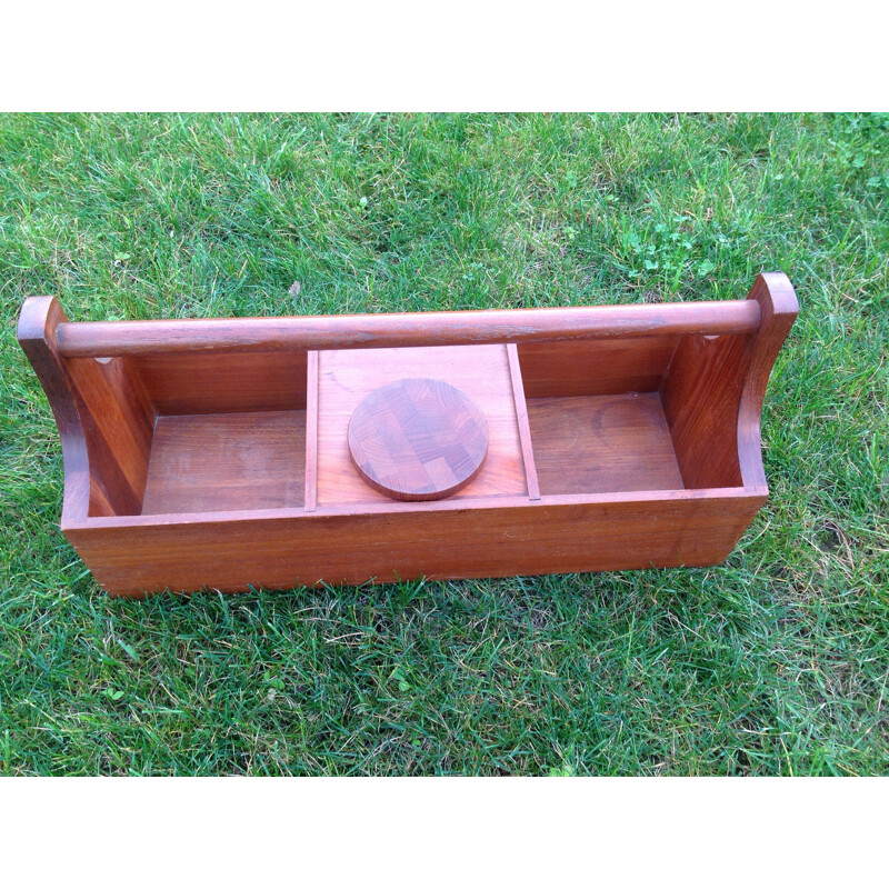 Small portable bar in teak - 1970s