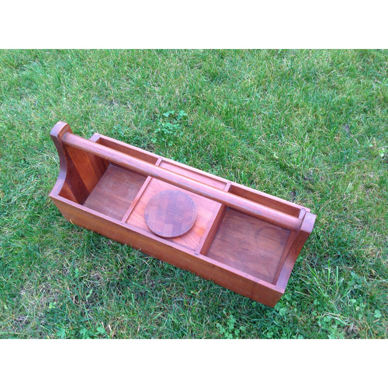 Small portable bar in teak - 1970s