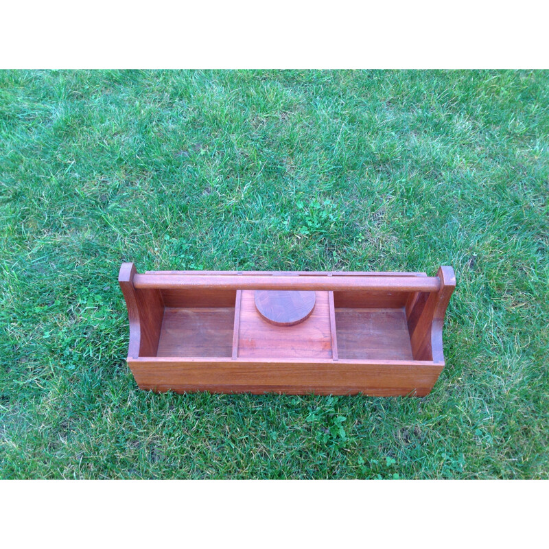 Small portable bar in teak - 1970s