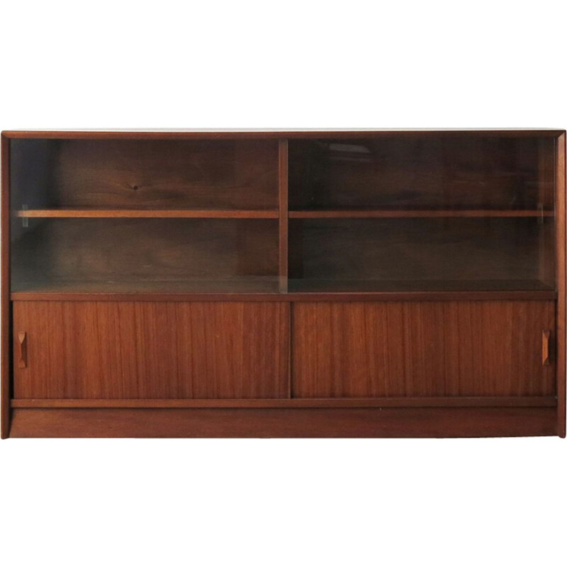 Bookcase in Teak and Glass by Herbert Gibbs