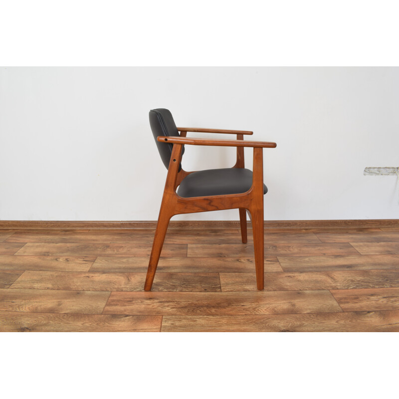 Vintage Danish teak side chair