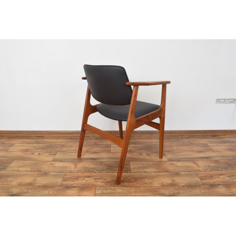 Vintage Danish teak side chair