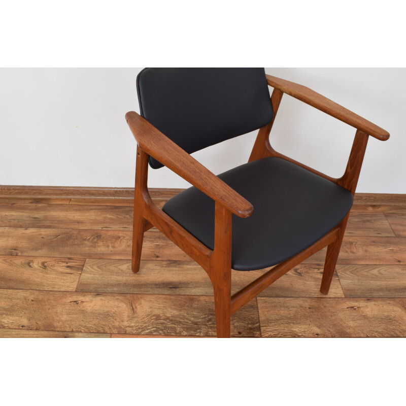Vintage Danish teak side chair