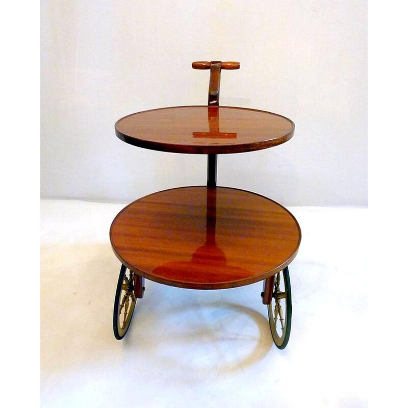 Vintage Italian trolley in teak