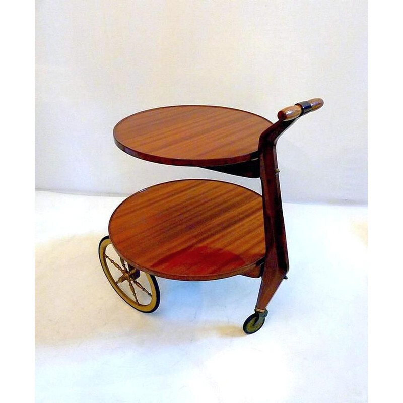 Vintage Italian trolley in teak