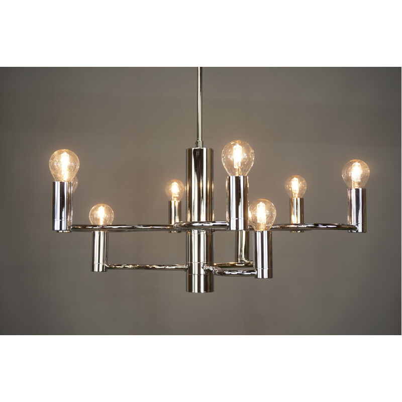 Vintage pendant lamp in chrome