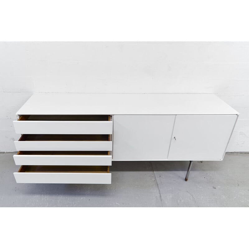 Enfilade vintage blanc scandinave en teck